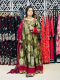 3 Pcs  Mughlai fabric, the grace of handmade Frock