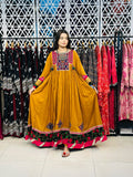 2 Pcs Mustard Muse - Featuring 100% Handmade Afghani Frock