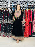 2 Pcs Handmade Mirror Gala | Heavy Embroidered Border Frock