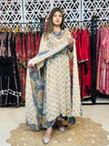3 Pcs Elevate your everyday elegance with this stunning 3_piece printed chiffon ensemble.