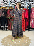 2 Pcs Handmade designer kaftan in a warm Marina fabric
